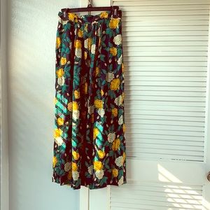Floral maxi skirt